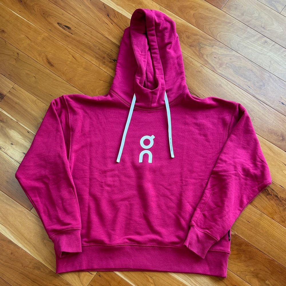 On Running Pink Club Hoodie Sz M